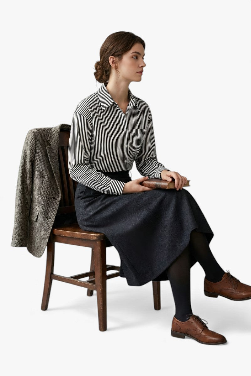 Study Hall Striped Button-Down