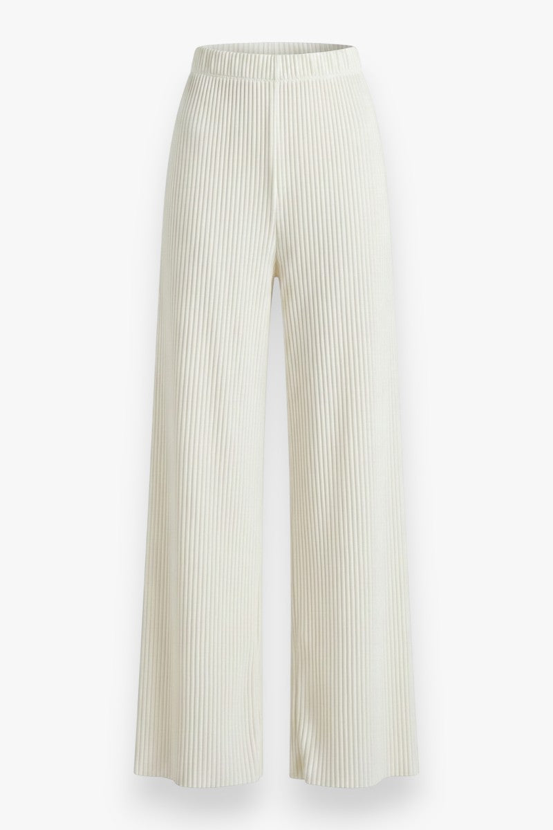 Ice-Silk Pleated Wide Leg Trousers