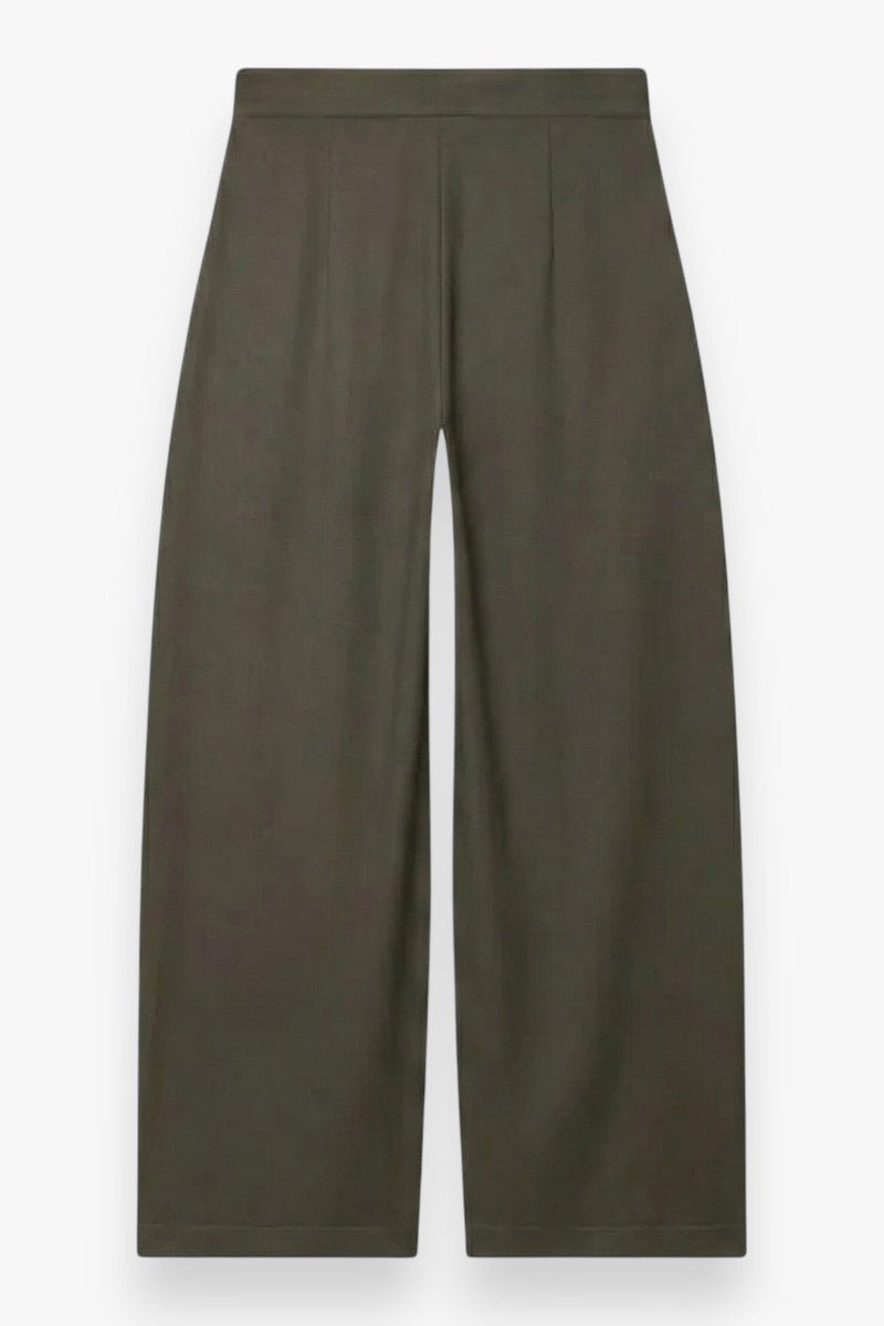 Scholar Pleated Wide-Leg Pants
