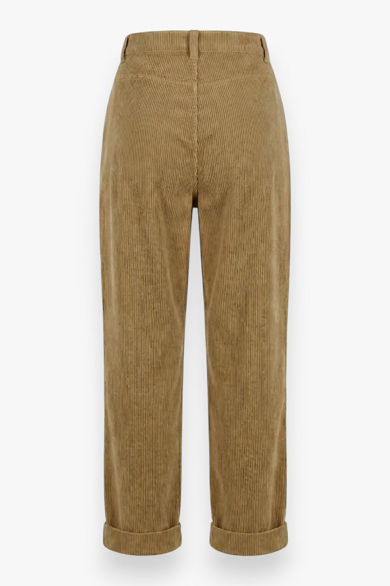 Classic Vintage Wide-Leg Corduroy Pants