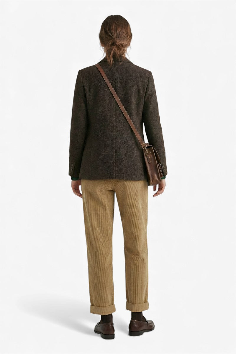 Classic Vintage Wide-Leg Corduroy Pants