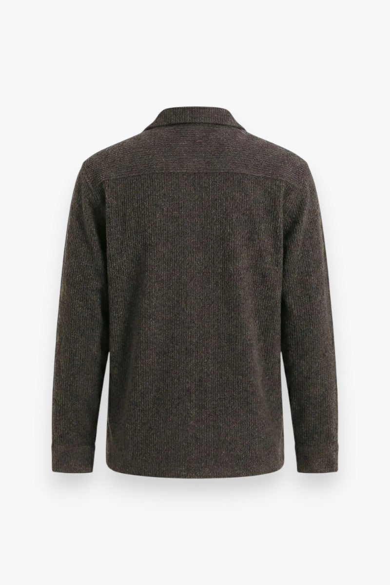 Textured Cuban Collar Vintage Shirt