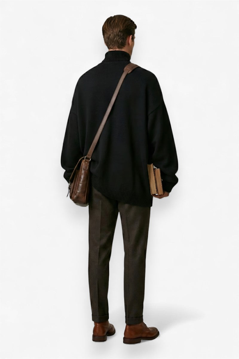 Essential Soft Knit High Collar Sweater