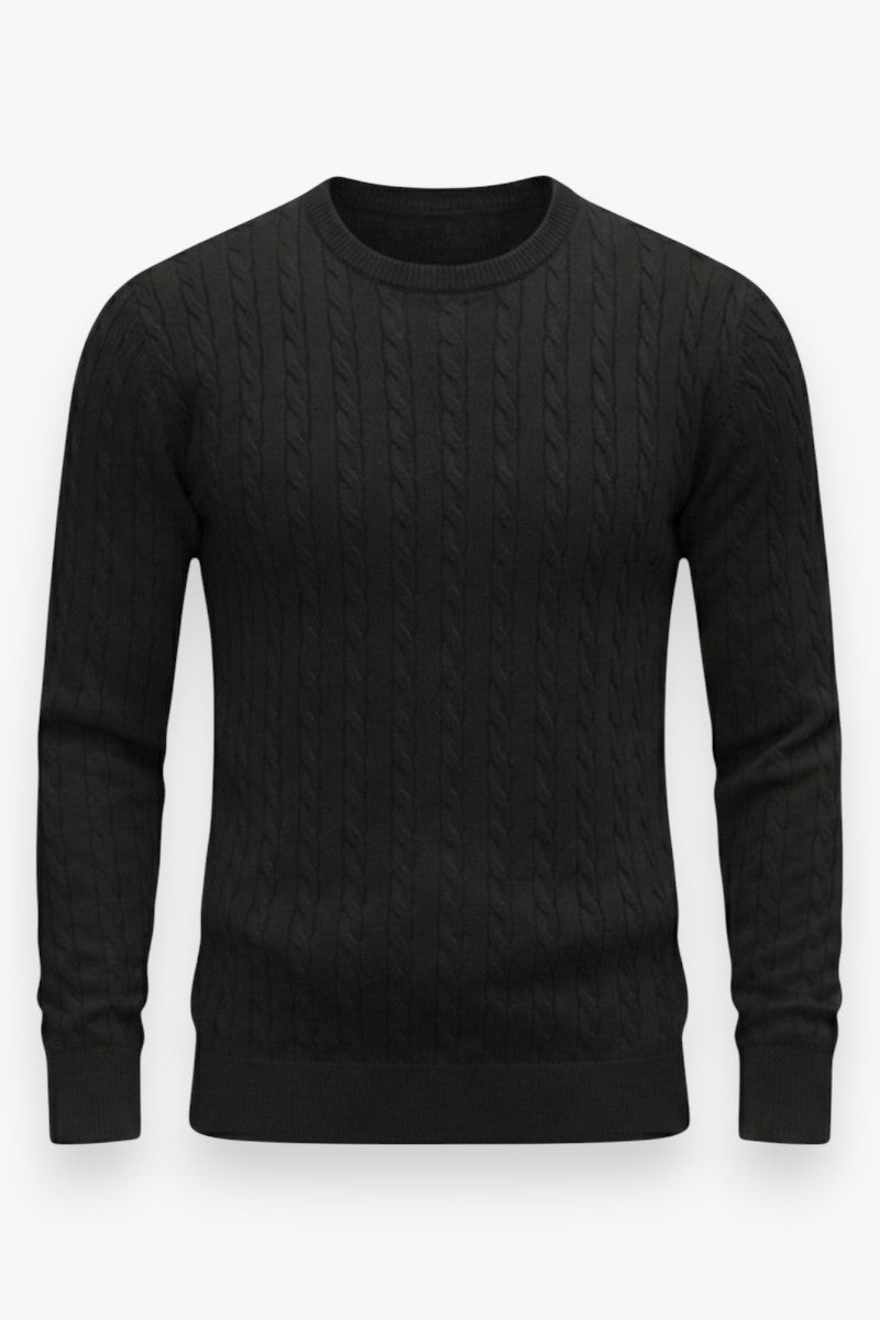 Classic Cable Knit Pullover Sweater