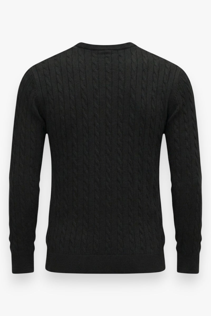 Classic Cable Knit Pullover Sweater