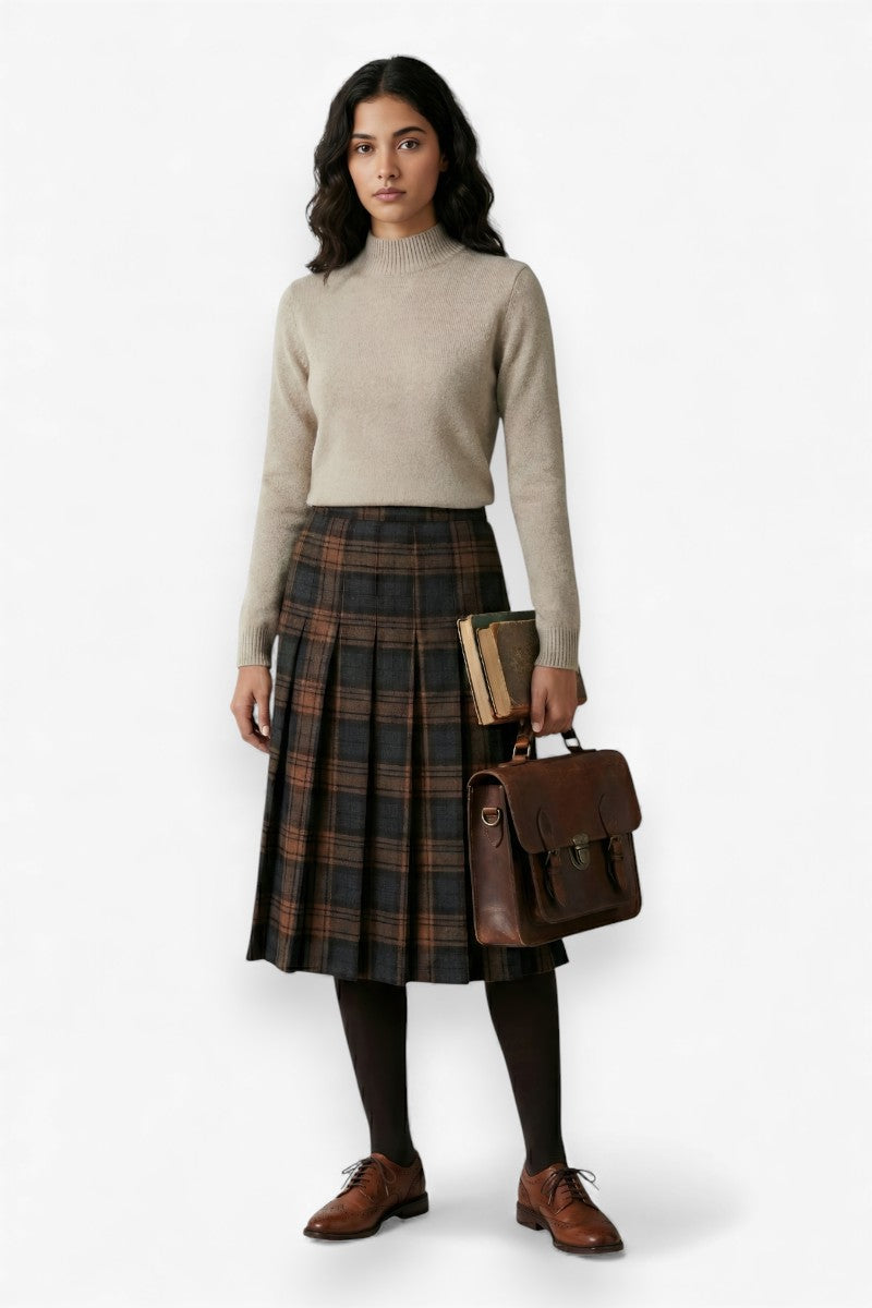 Cozy Ridge Half-Turtleneck Knit Sweater