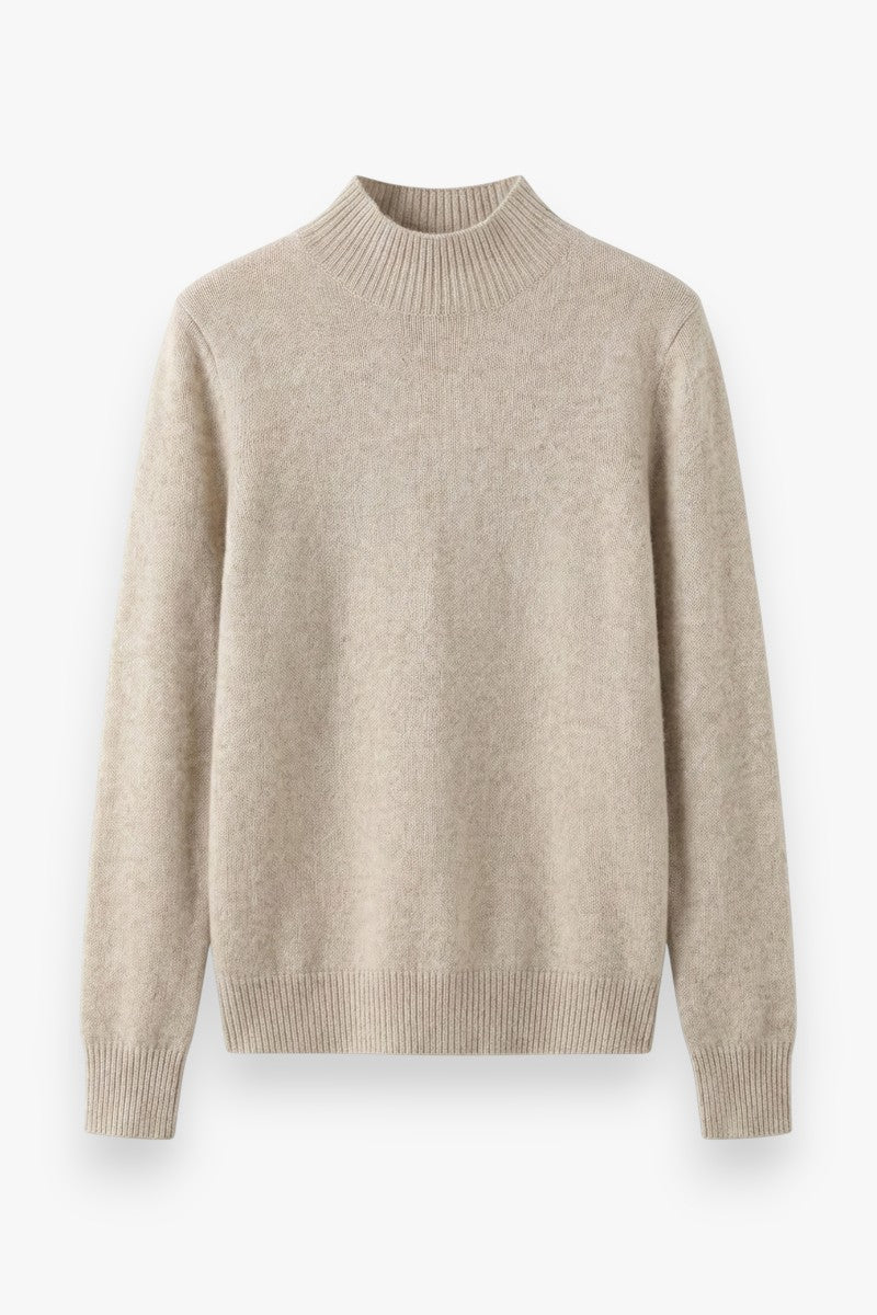 Cozy Ridge Half-Turtleneck Knit Sweater