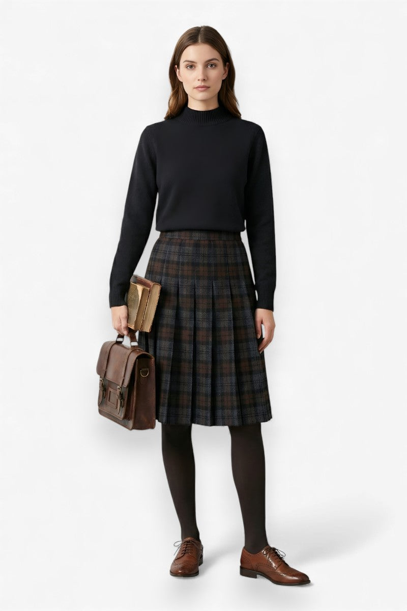 Cozy Ridge Half-Turtleneck Knit Sweater