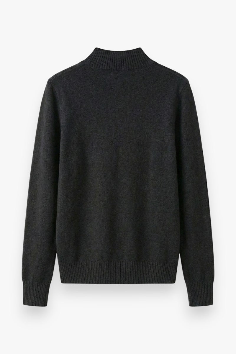 Cozy Ridge Half-Turtleneck Knit Sweater