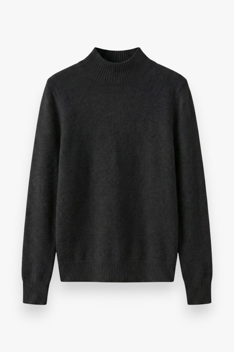 Cozy Ridge Half-Turtleneck Knit Sweater