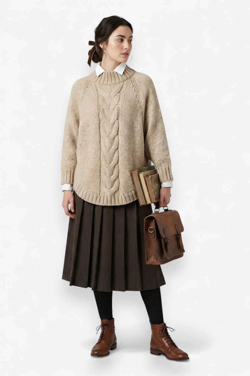 Heritage Braid Knit Turtleneck