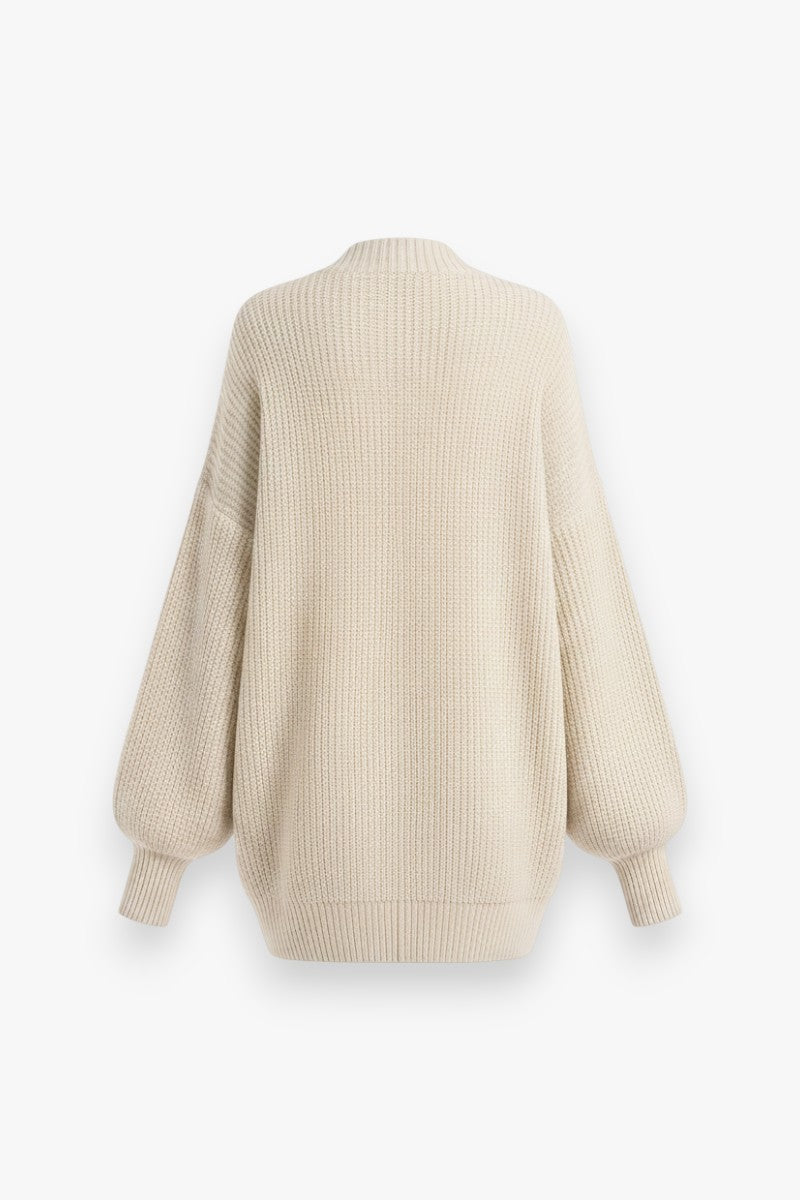 Cozy Scholar Oversized Knit Cardigan