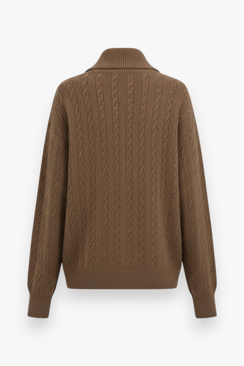 Heritage Half-Zip Cable Knit Sweater